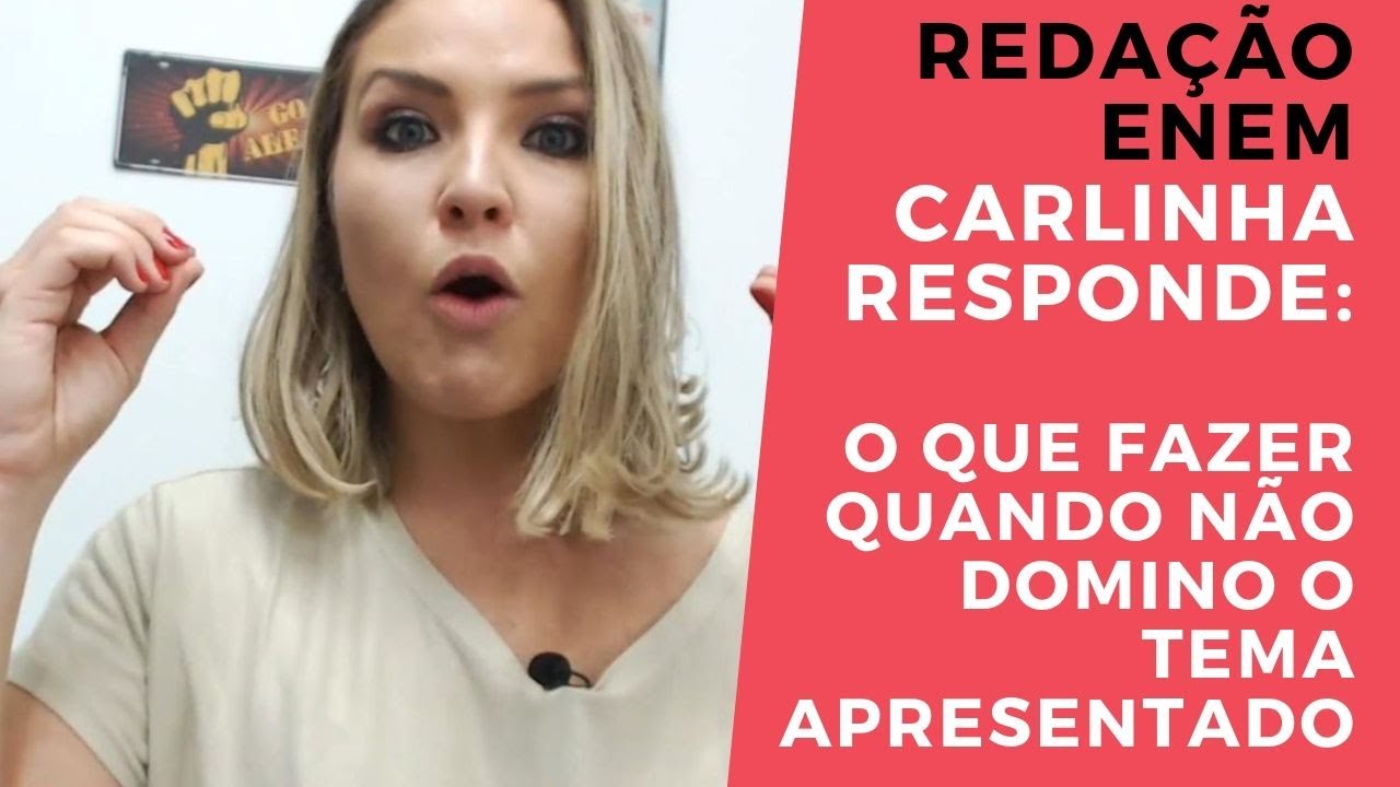 Carlinha Responde 03 - REDA&Ccedil;&Atilde;O ENEM| Professora Carla Kurz