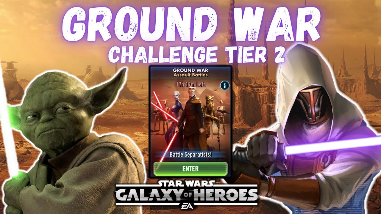 Three Star Ground War Challenge Tier 2 WITHOUT Jedi Luke