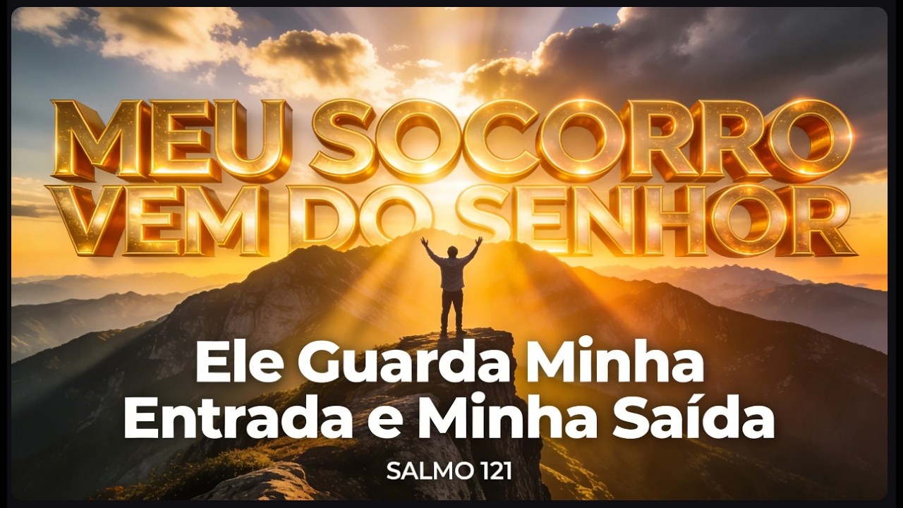 🎵 MEU SOCORRO VEM DO SENHOR -  SALMO 121 (ELE GUARDA MINHA ENTRADA E MINHA SAÍDA)