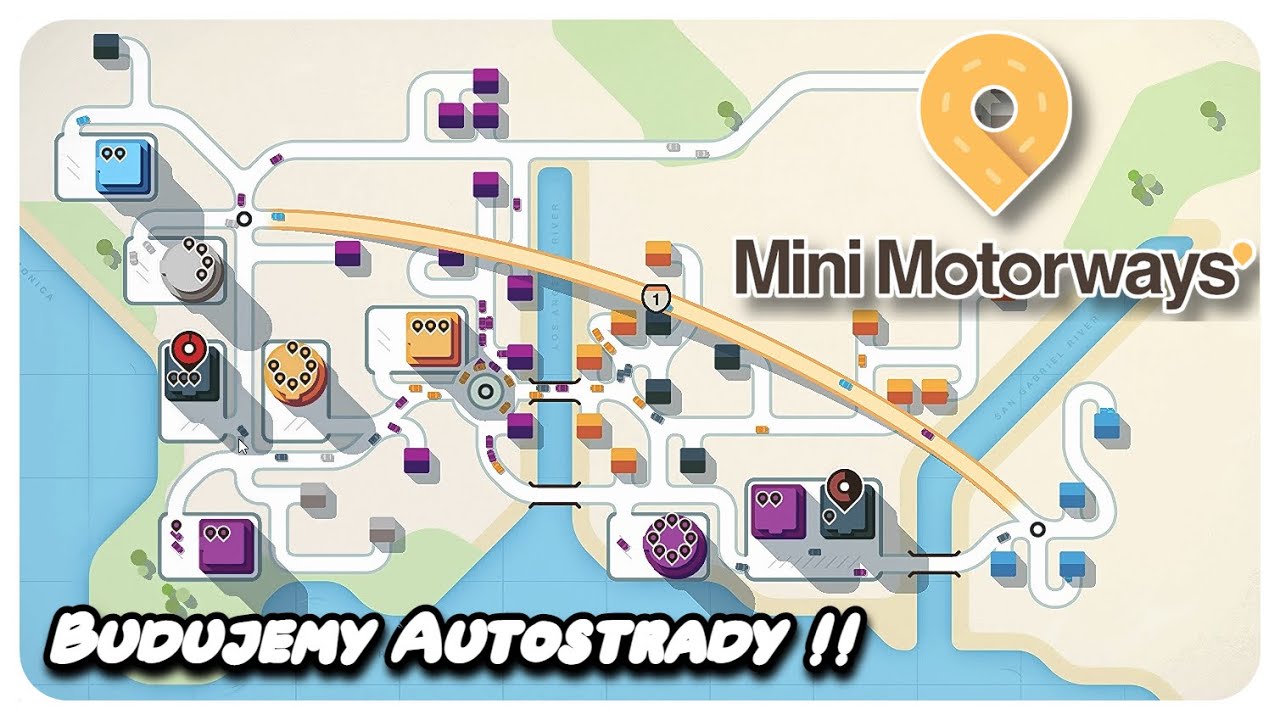 Mini Motorways PL !! | Budujemy Autostrady | Początki gry + podstawy !!