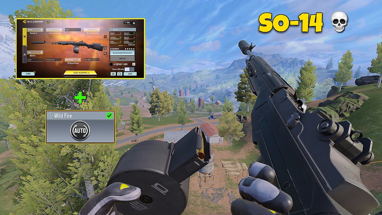 This SO-14 MARKSMAN is OVERPOWERED | High Damage + No Recoil SO-14 Gunsmith CODM Gameplay
