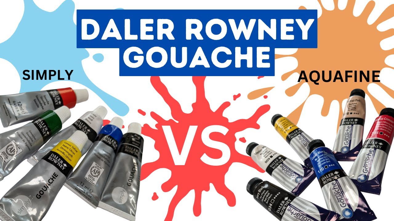 Daler Rowney Aquafine Vs Simply Gouache! which is best?