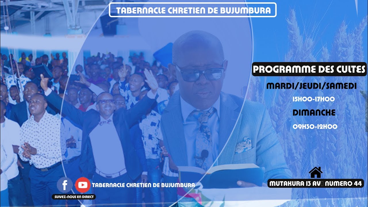 Dédicace de l'église au Tabernacle Chrétien de Bujumbura