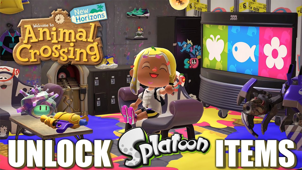 HOW TO Unlock Splatoon Items in Animal Crossing New Horizons (Update 3.0)