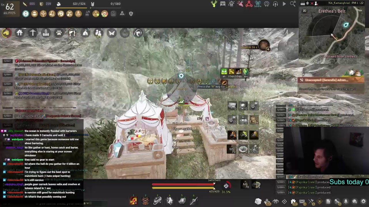 Late Tuesday night Lifeskills/Grind 2.7k Mastery/832GS / 3T+ storage value. Lifeskill/Grind.