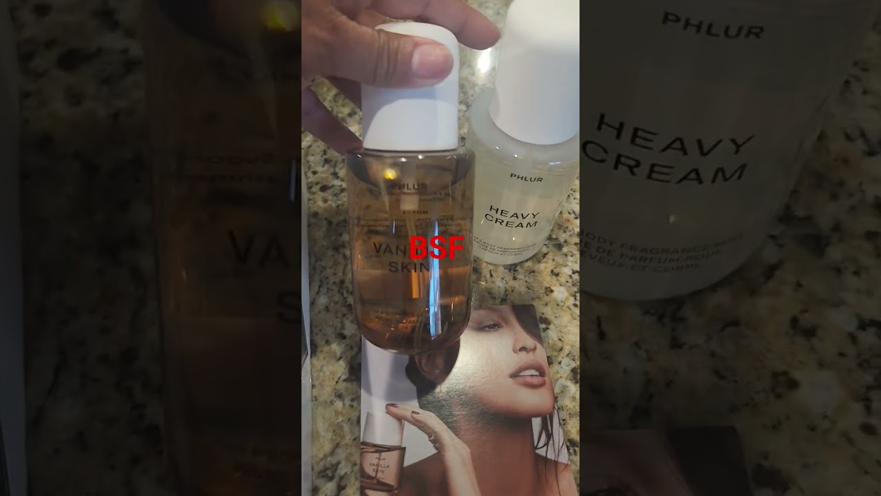 Phlur Vanilla Nectar, Peach Skin, Heavy Cream  and Vanilla Skin
