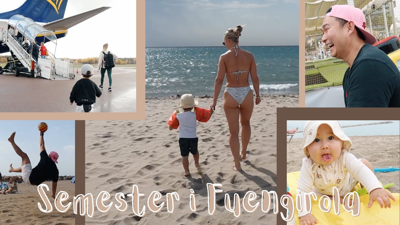 Vi semestrar i Fuengirola i oktober 🌞  flyga med 2 barn,  besöker vackra Mijas, äter GOTT