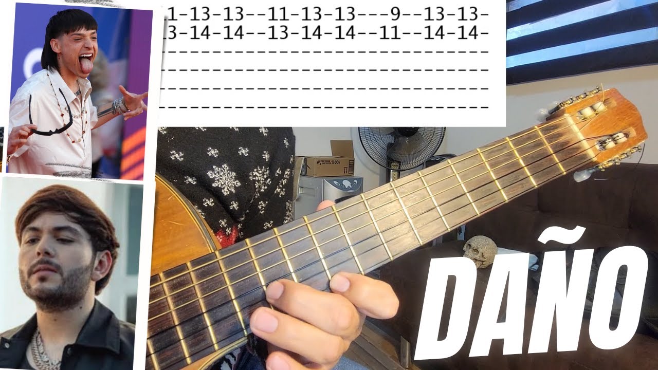 Como Tocar - Daño (Peso Pluma, Tito Double P) || TUTORIAL GUITARRA