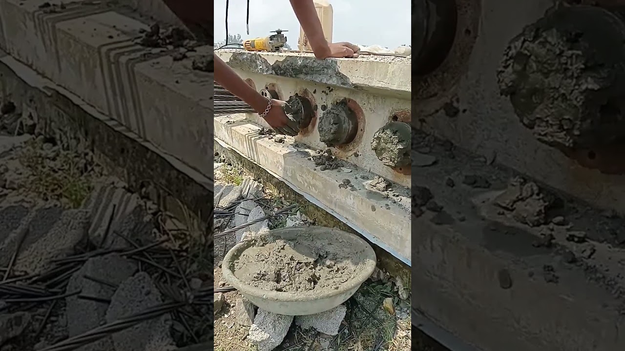 #PSC SLAB GROUTING WORK#YOUTUBESSHORTS#