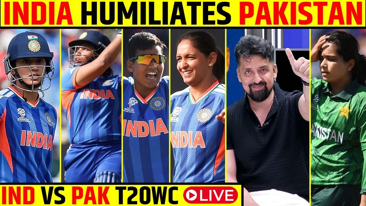 🔴IND W vs PAK W T20 WC LIVE: India Humiliates Pakistan 🇮🇳 | Deepti Sharma FIFER 🔥#indvspak