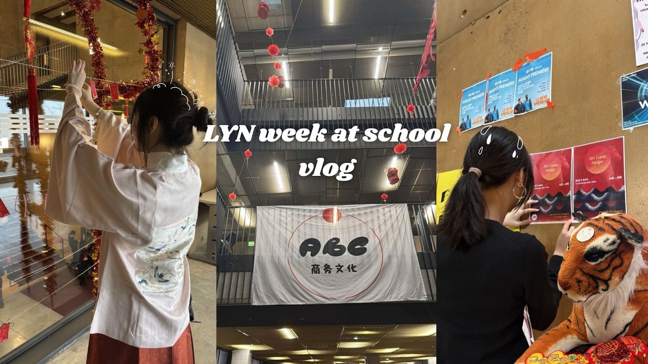 LNY week at school vlog ≽^• ˕ • ྀི≼