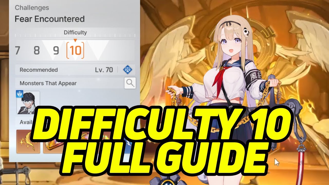 Fear Encountered Difficulty 10 Full Fight Guide with Haru Team!!!【Chaos Zero Nightmare】