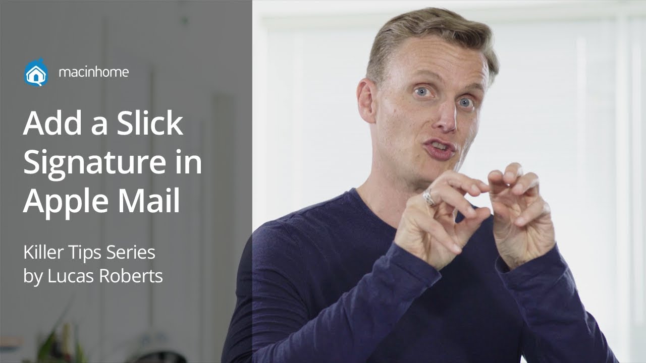 How to add a sexy signature in Apple Mail