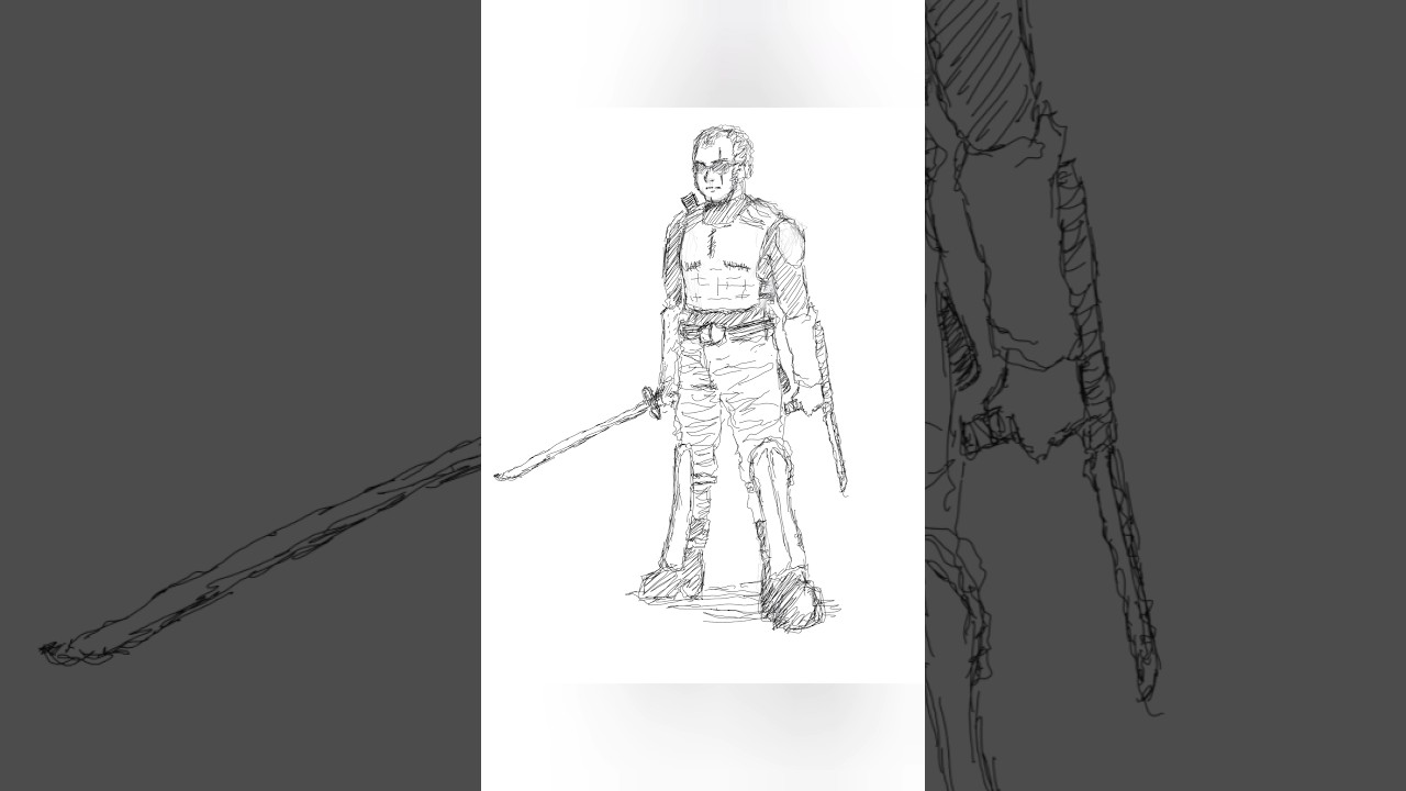 Vampire Hunter (physical power only)((autodesk sketchbook mobile 