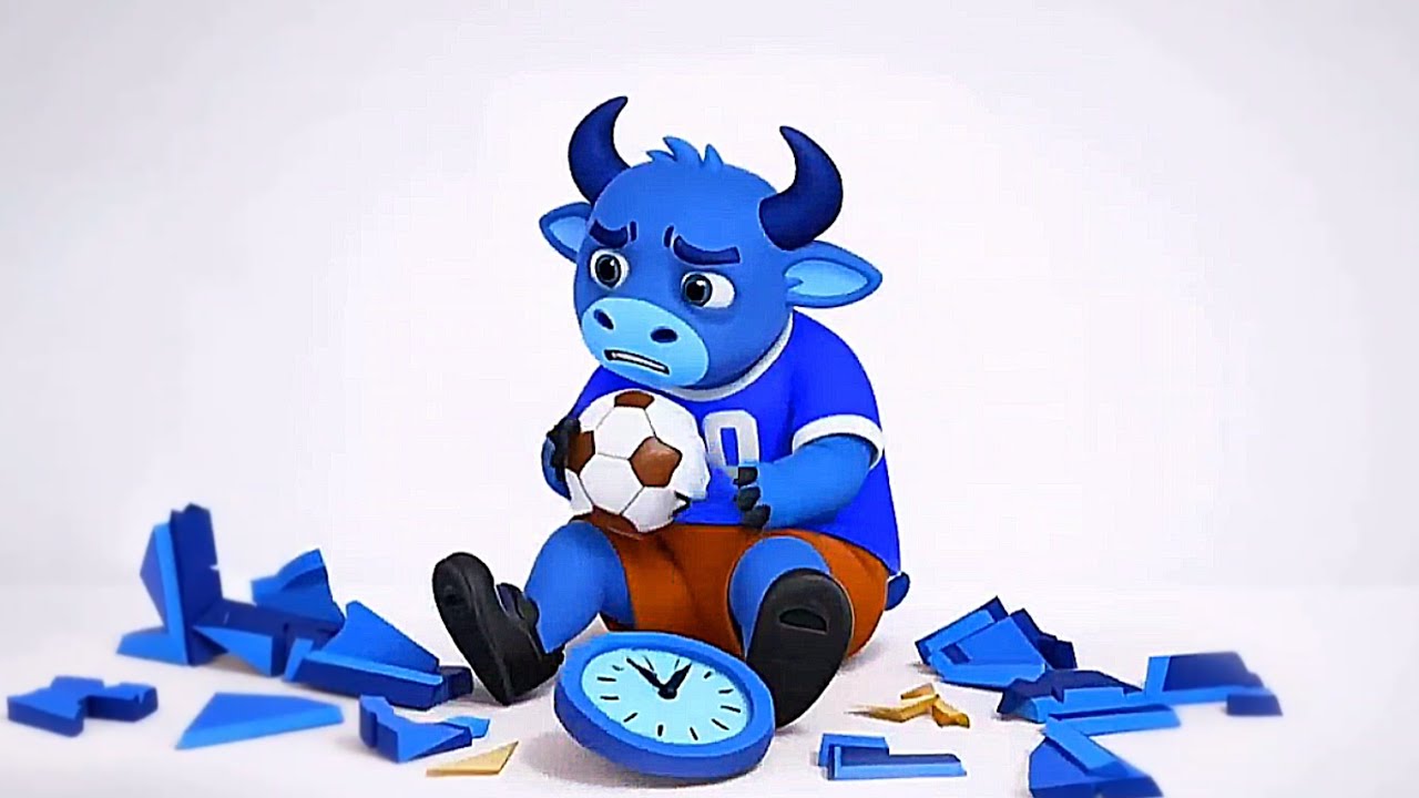 The bull playing soccer broke the clock | Reverse Effect | Hickory Dickory Dock