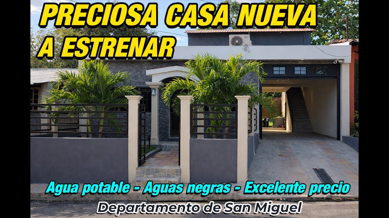 🏡 #153 HERMOSA CASA NUEVA A ESTRENAR – LISTA PARA HABITAR EN SAN MIGUEL