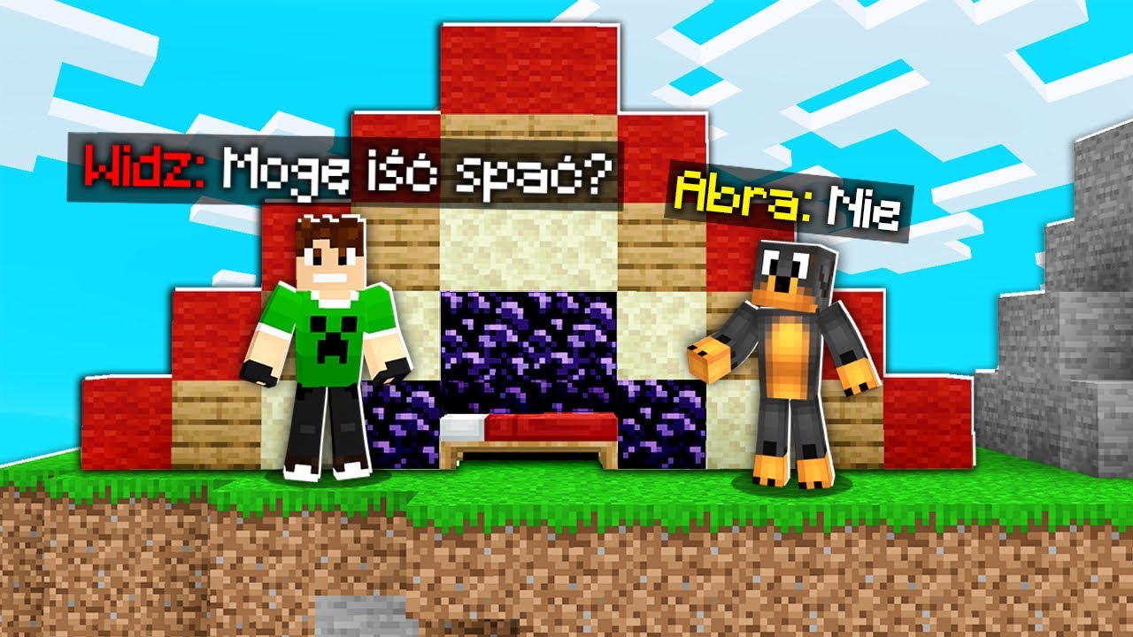 UCZĘ MOJEGO MŁODSZEGO WIDZA GRAĆ w BED WARS!