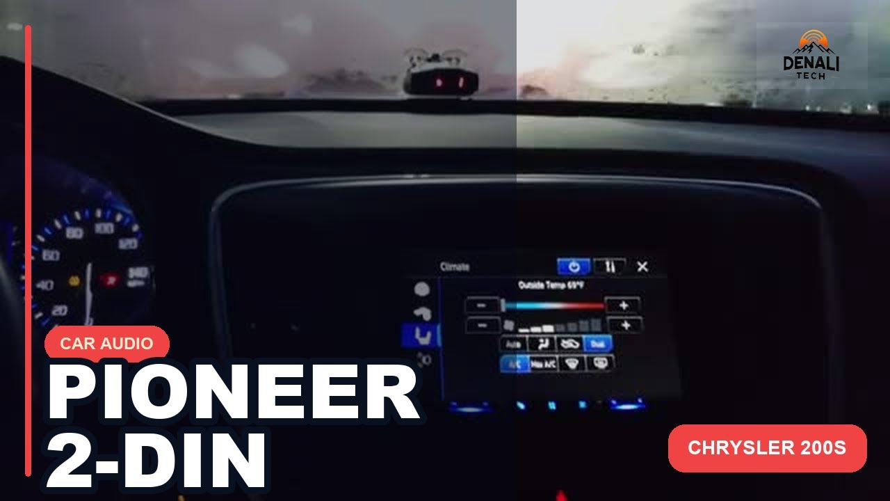 Pioneer 2 din Chrysler 200 s 2015 2016 2017 2018 2019