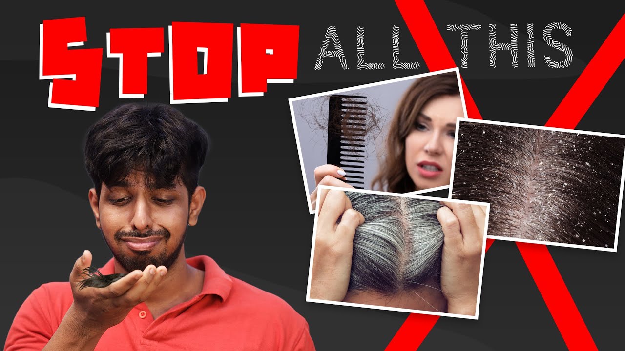 10 SECRET HACKS To Solve All Your Hair Problems (Hair fall, Dandruff, Grey Hair)