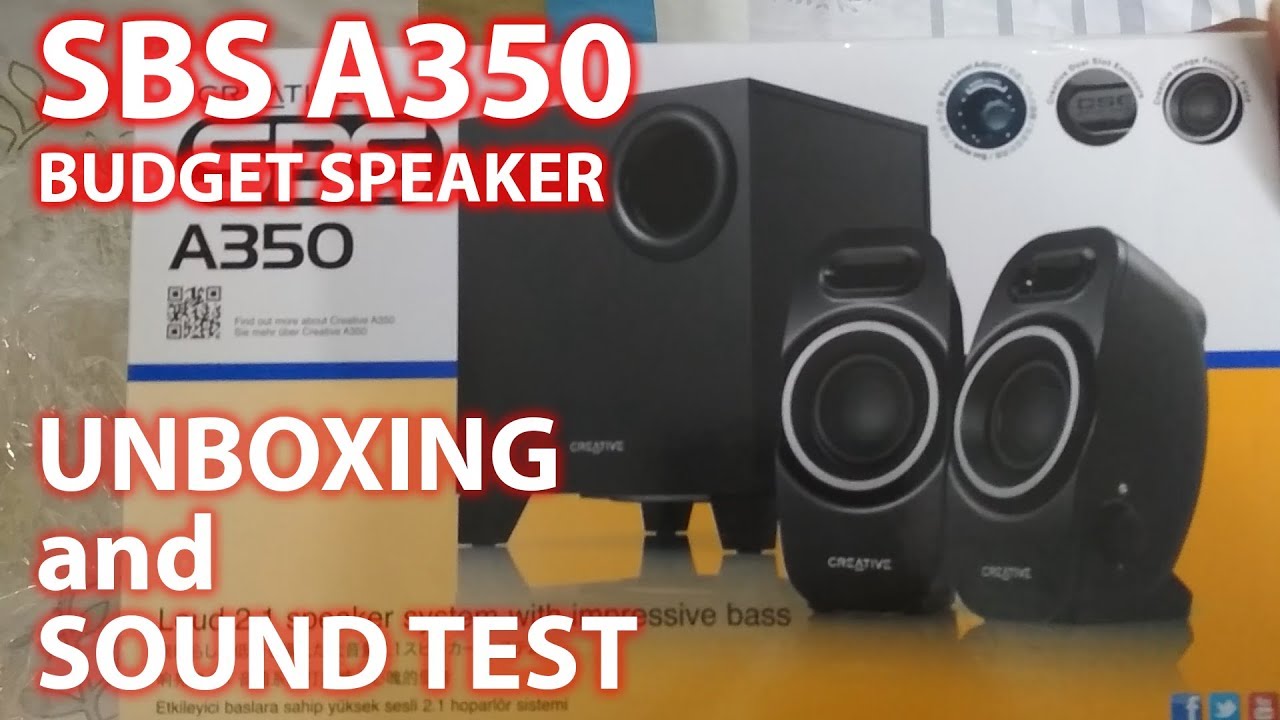 Creative SBS A350  - Unboxing and Sound Test [Best Deals TV]