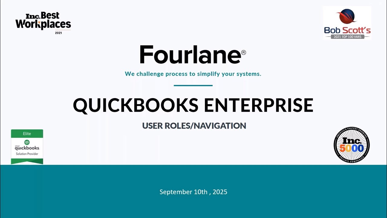 Learn About User Roles and Navigation in QuickBooks Enterprise
