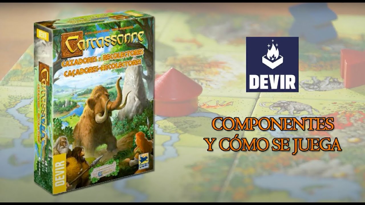 Carcassonne Cazadores y Recolectores, componentes y cómo se juega