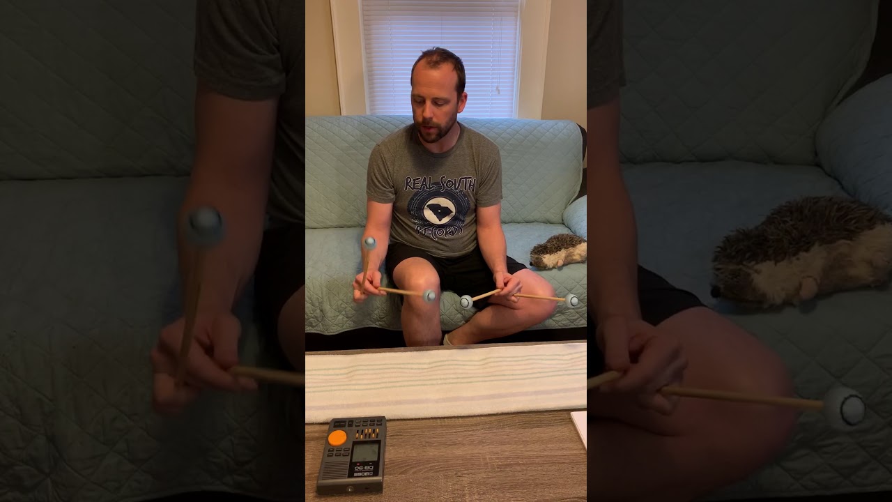 4 mallet marimba practice away from the marimba