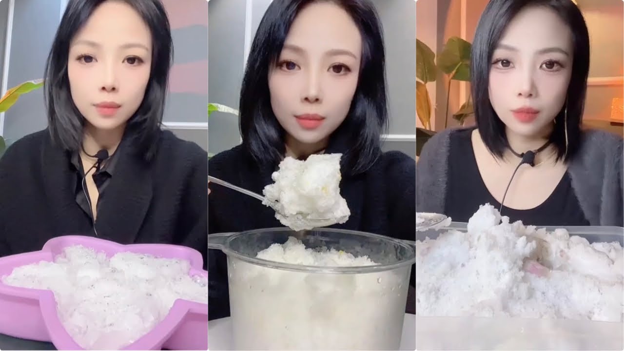 White Ice Eating ASMR | Crushed Ice | Ice Eating