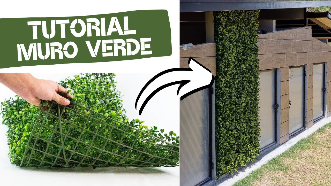 Como INSTALAR un muro con VEGETACION ARTIFICIAL - ARTOSKETCH