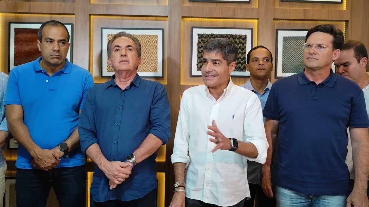 Coletiva de imprensa com: ACM Neto, Jo&atilde;o Roma, Bruno Reis, Marcelo Ara&uacute;jo e Lideran&ccedil;as