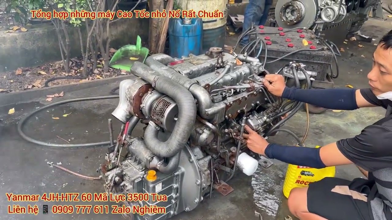 Test Nổ Nhiều Loại Máy Cao Tốc 4LM 3JH 4JH 3LM 4JM 2B Chuẩn Từng Chi Tiết