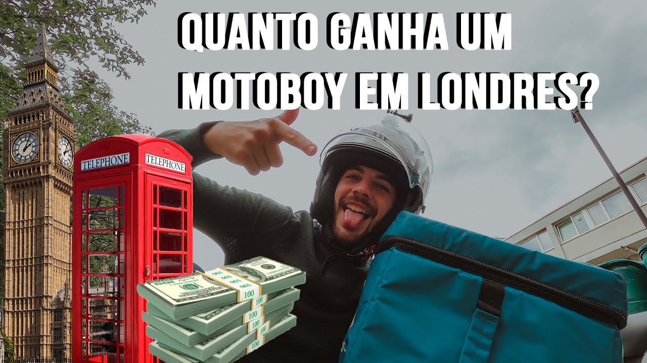 7000 REAIS em 1 semana como motoboy de aplicativo em LONDRES