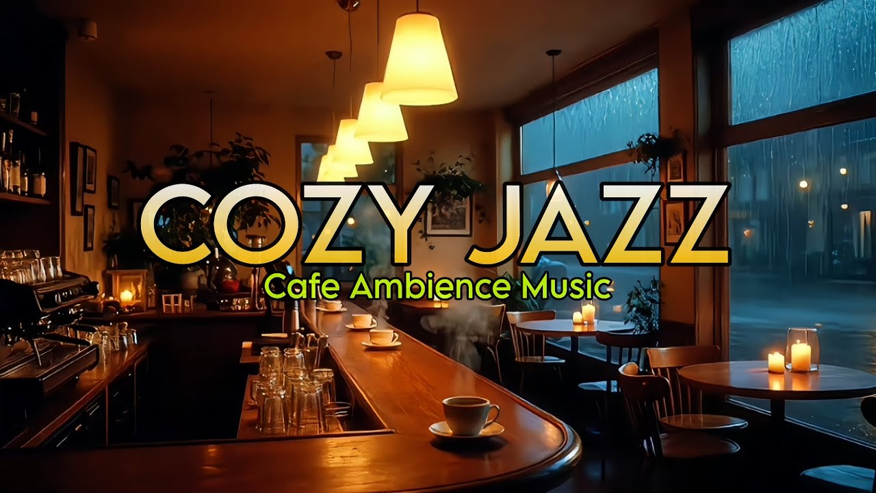 Rainy Night Café ☕ Smooth Jazz Piano & Sax – Relaxing Music for Study, Work & Chill