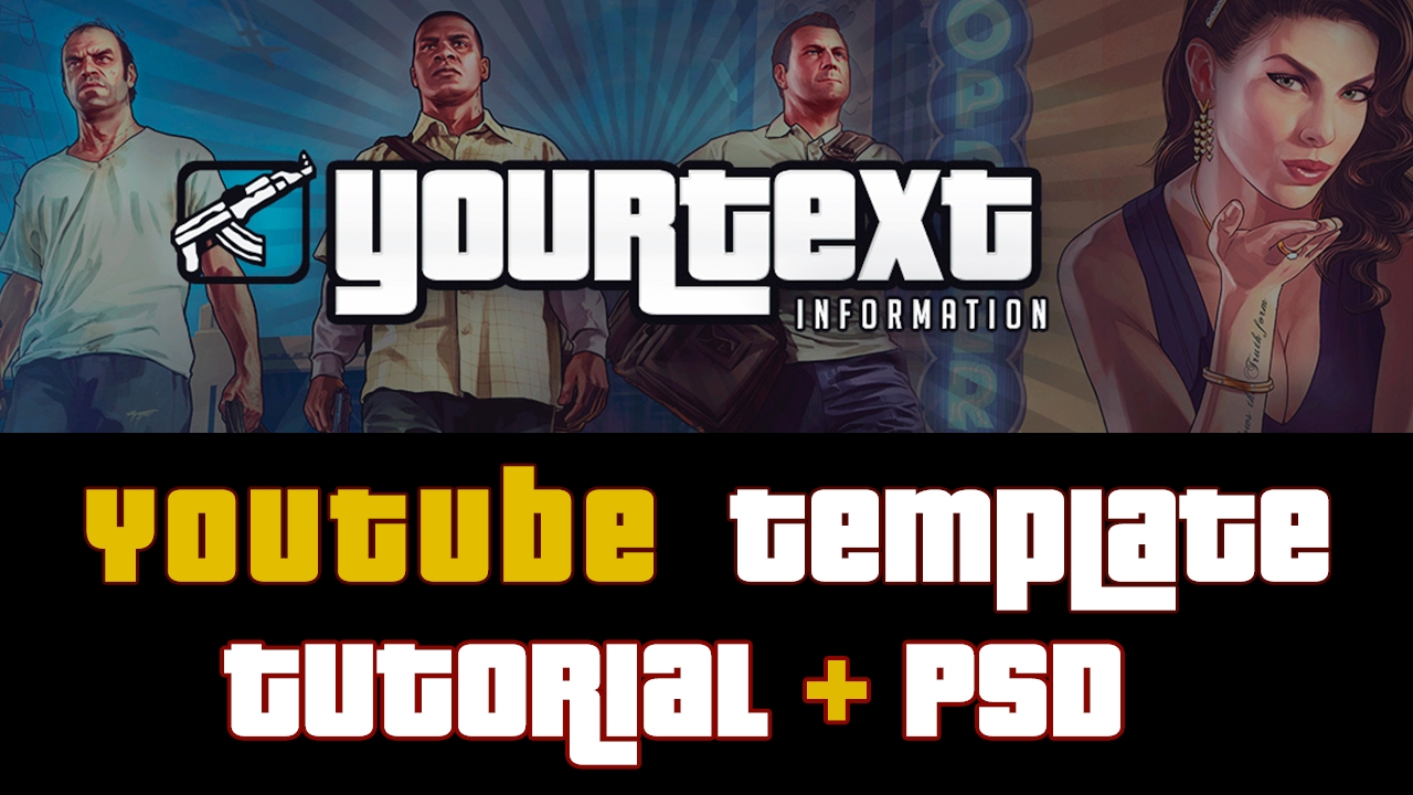 GTA V - Template #4 | Free Youtube Background | El Rincón Creativo