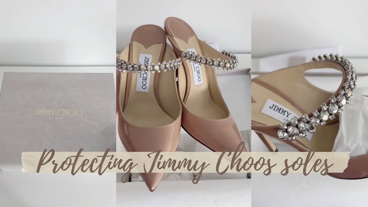 UNBOXING MY JIMMY CHOO BING100 MULES & PROTECTING THE SOLES | BY AILEEN