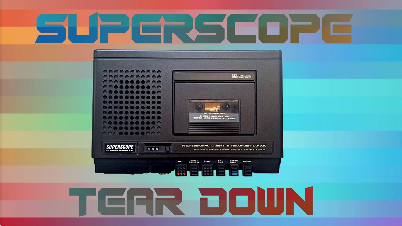 Tearing Down a Portable cassette recorder from 1979 - Marantz CD 330 Superscope