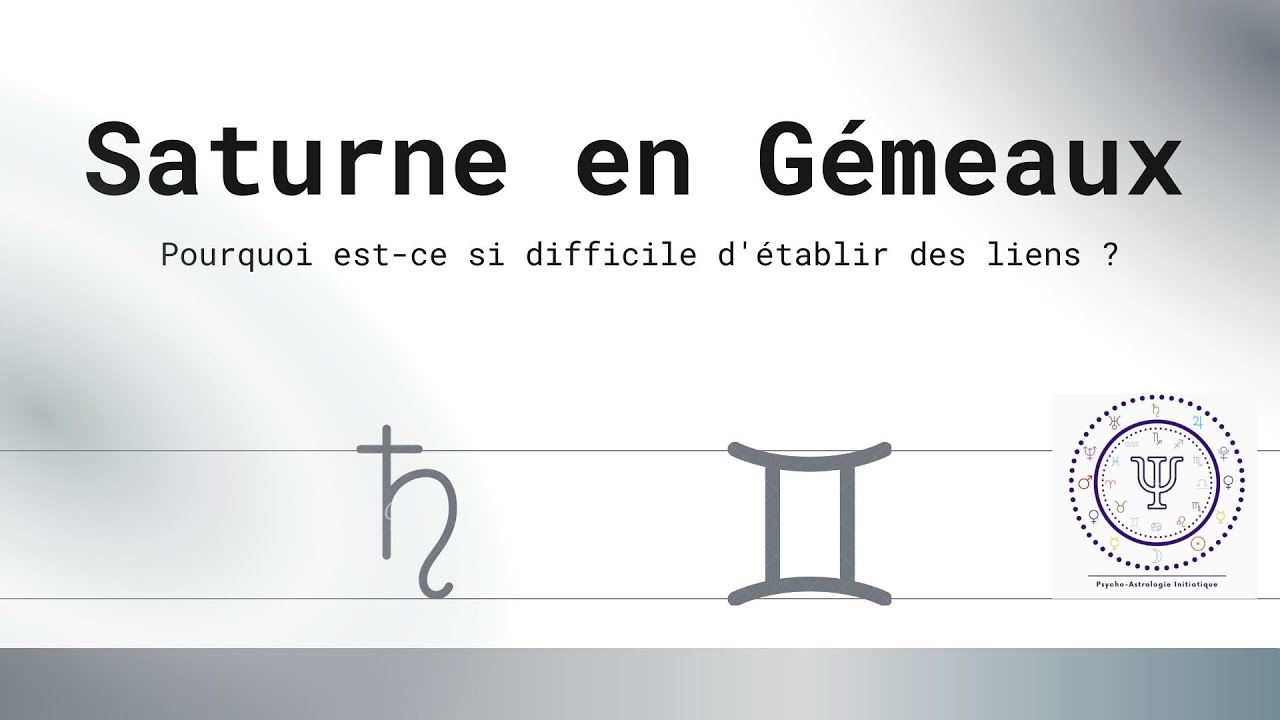 Saturne en Gémeaux