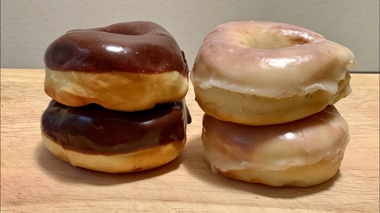 Soft and Fluffy AIR FRIED DONUTS 🍩 | Vanilla and Chocolate Glazed