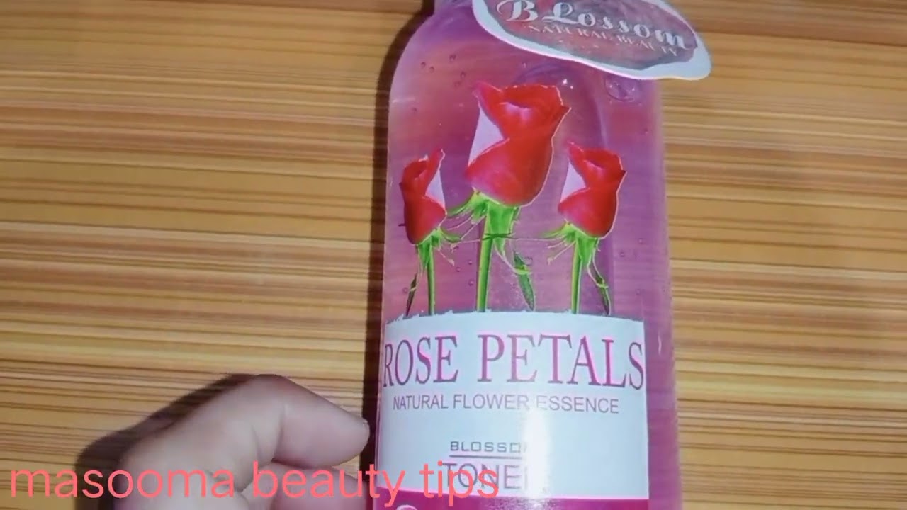 Rose  petals blossom toner review|Masooma beauty tips|Rose petals toner natural flower essence|