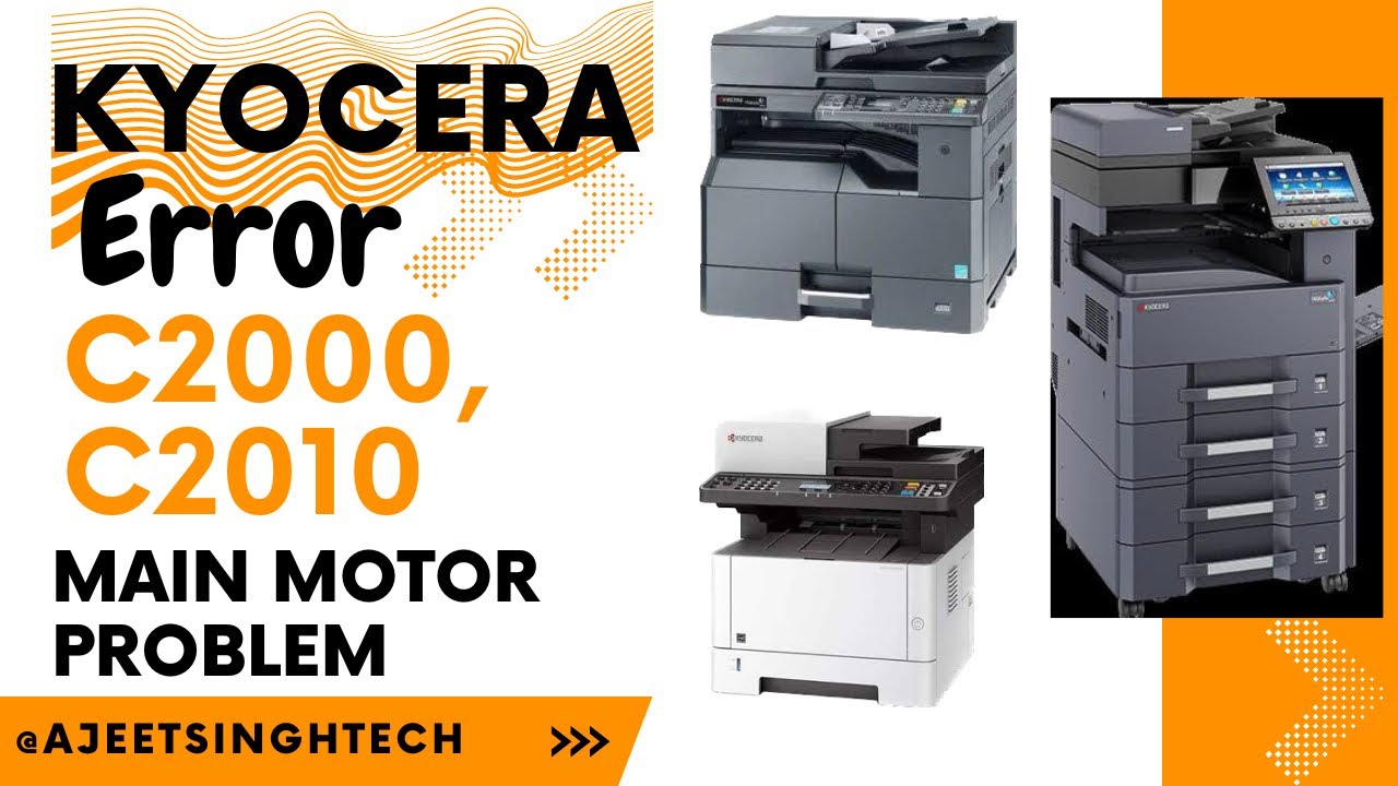 Ошибка Kyocera c2000 c2010 проблема с главным двигателем