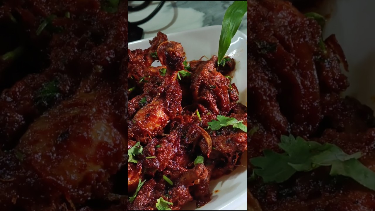 “Spicy Chicken Sukka Masala 🍗🔥 Perfect side dish for rice & chapati 😋 