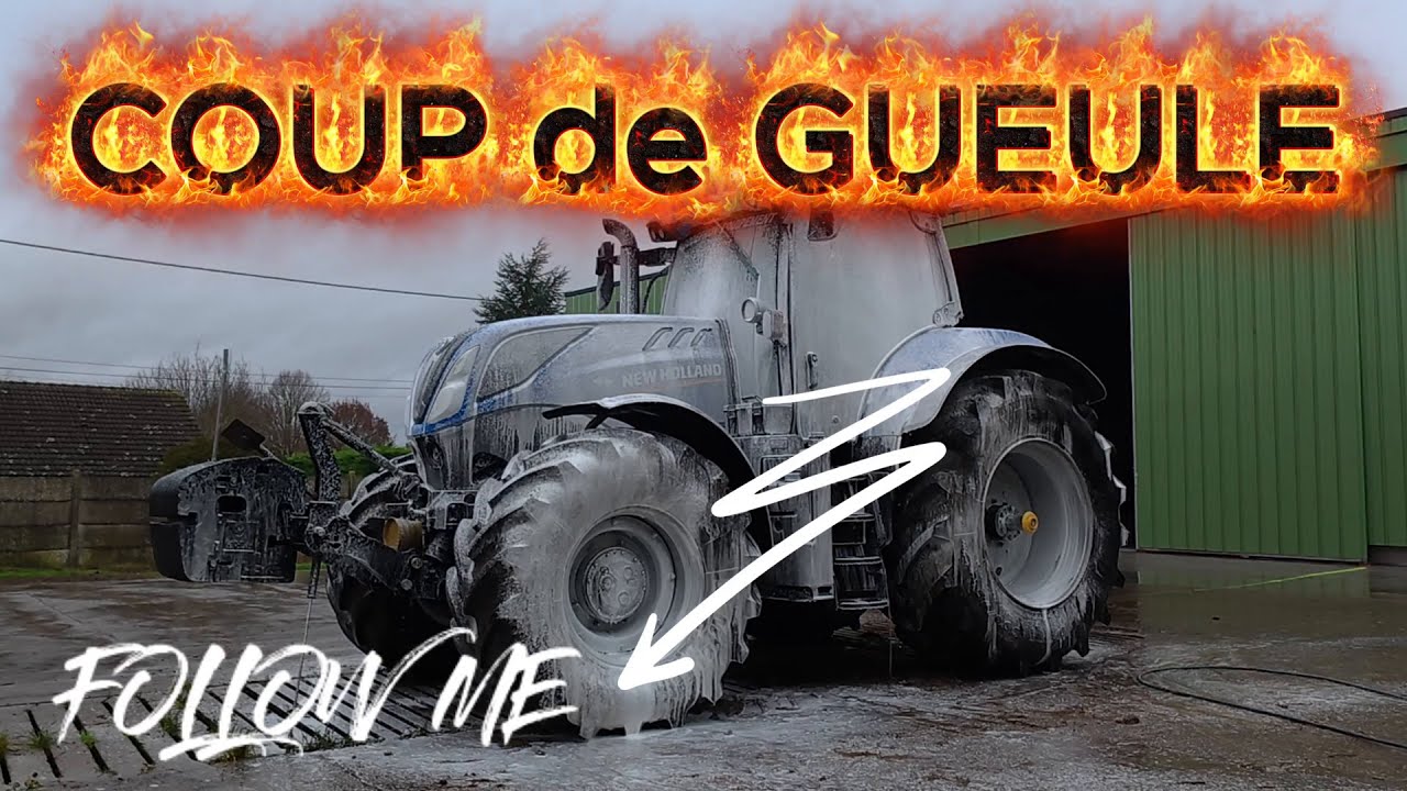Coup de gueule sur le tracteur New Holland , nettoyage au karcher inaccessible  propreté impossible