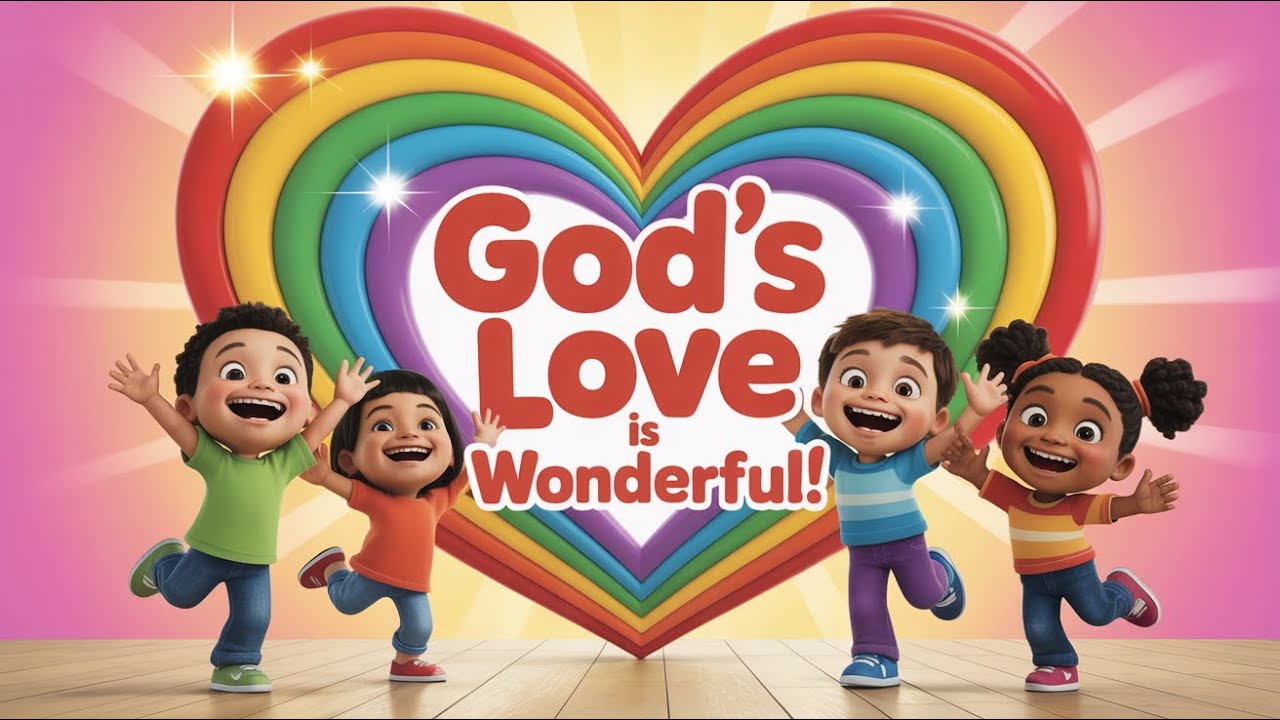 God’s Love Is Wonderful | Christian Nursery Rhyme for Children
