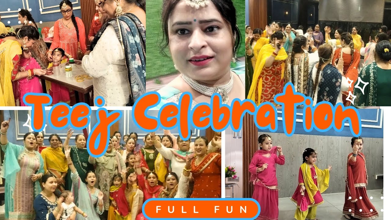 Teej Celebration 2025 | ਤੀਜ ਤੇ ਲਗੀਆਂ ਰੌਣਕਾਂ | Full Fun | Teej Special Vlog @harpreetgharial ​