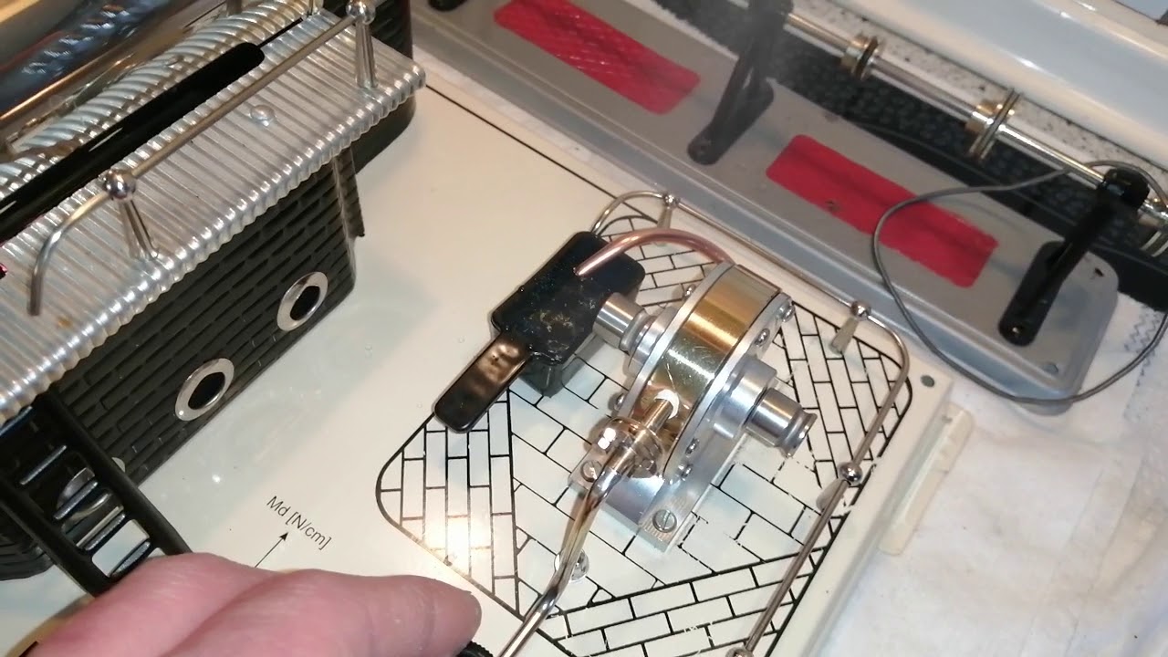 Dampfmaschine Wilesco Modell T90 mit umgebauter Dampfturbine