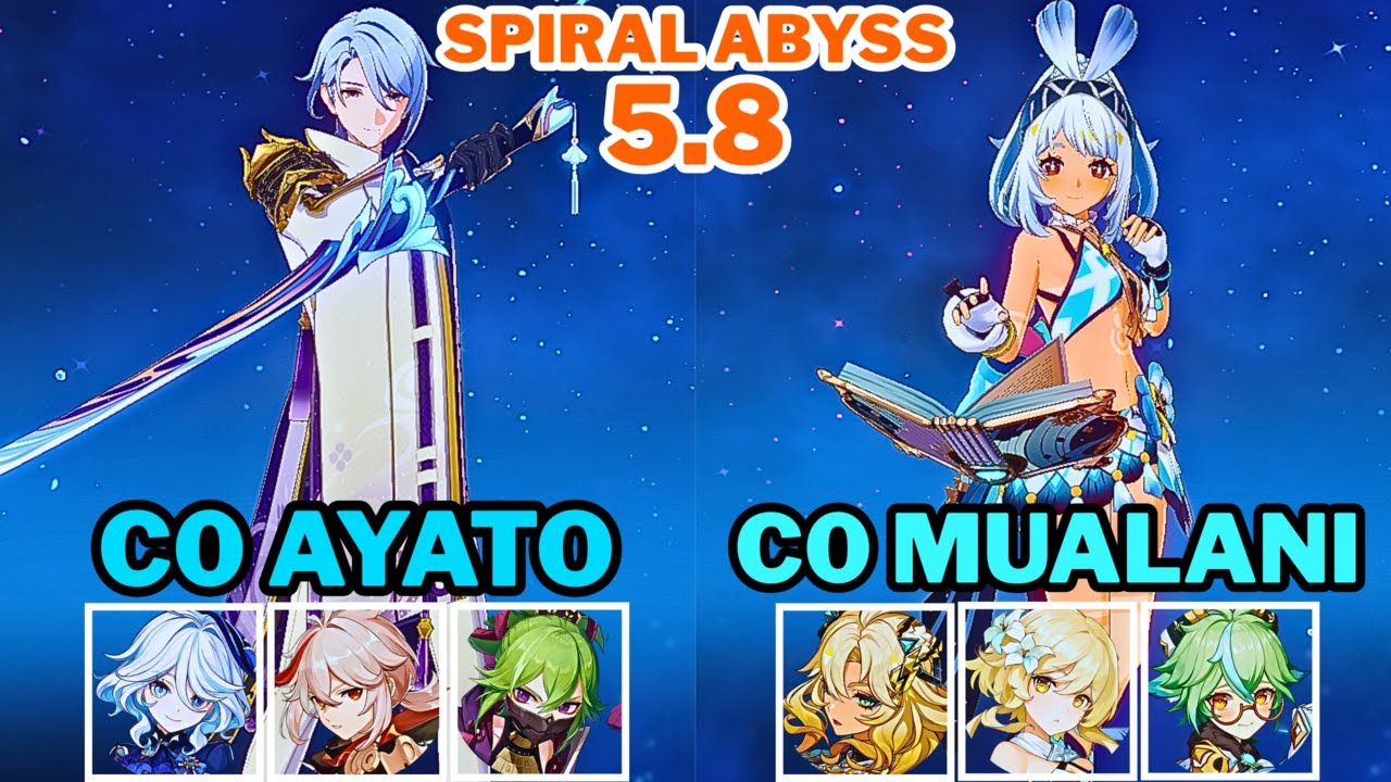 [Spiral Abyss 5.8] C0 Ayato Electro-Charged & C0 Mualani Vaporize | Genshin Impact