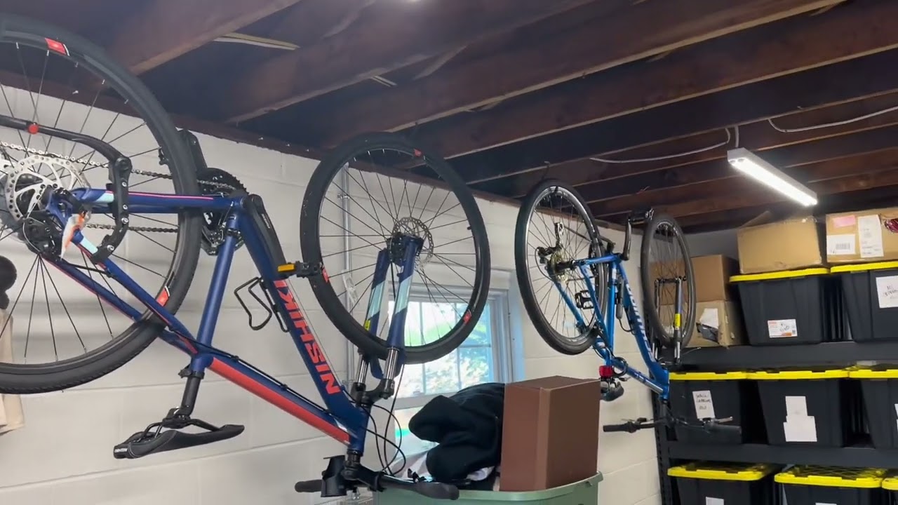 The best way to store bikes in a garage!