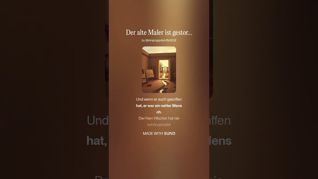 38 3 Der alte Maler ist gestorben   11 10 2000