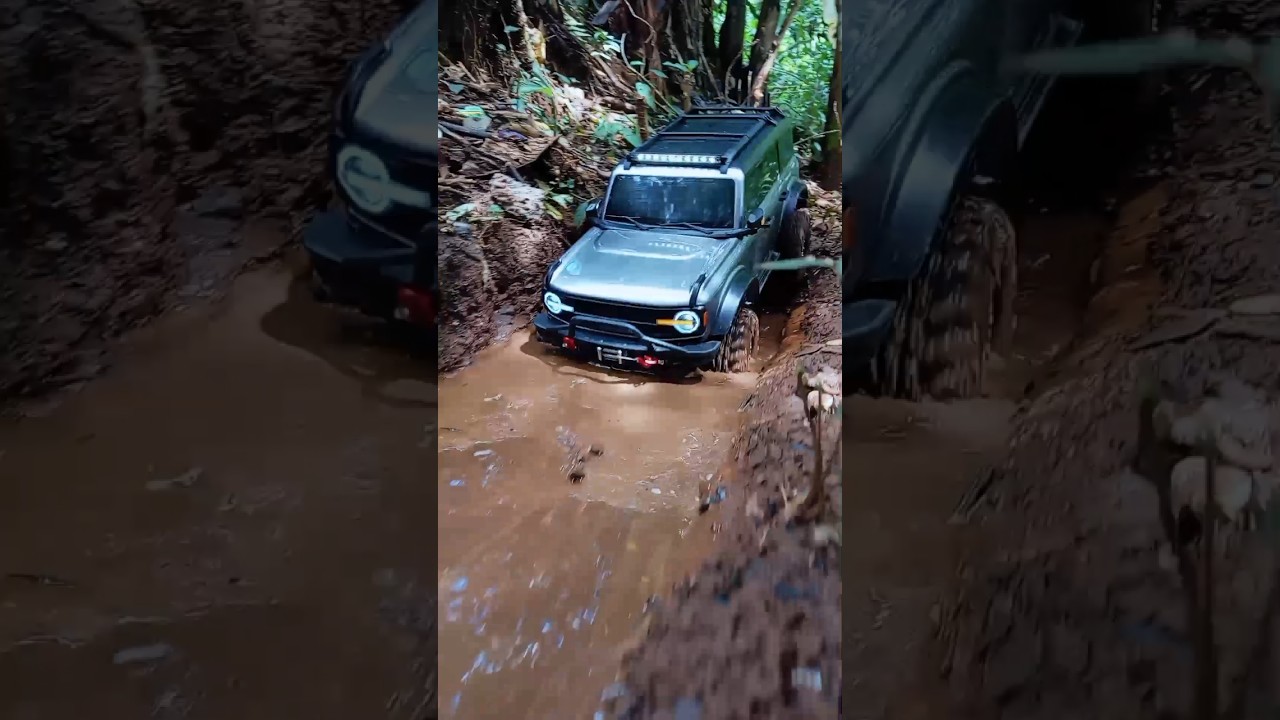 #wltoys 104020 Rc Car Ford Bronco in the Mud #automobile #offroad #rchobby #offroading