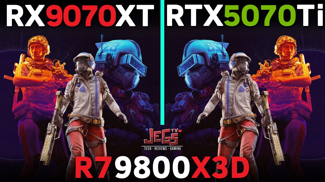 RX 9070 XT vs RTX 5070 Ti | Ryzen 7 9800X3D | Tested in 15 games